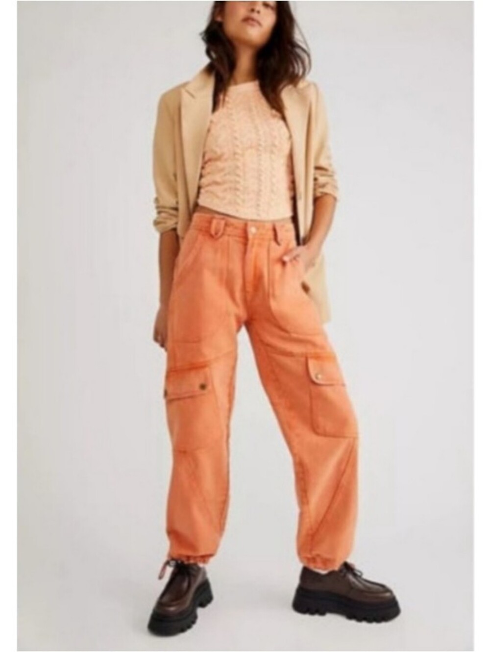 Free People Come And Get It Utility Pants Spice Route